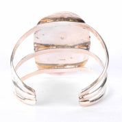 Vintage Massive Green Onyx Sterling Silver Cuff Bracelet, 6in