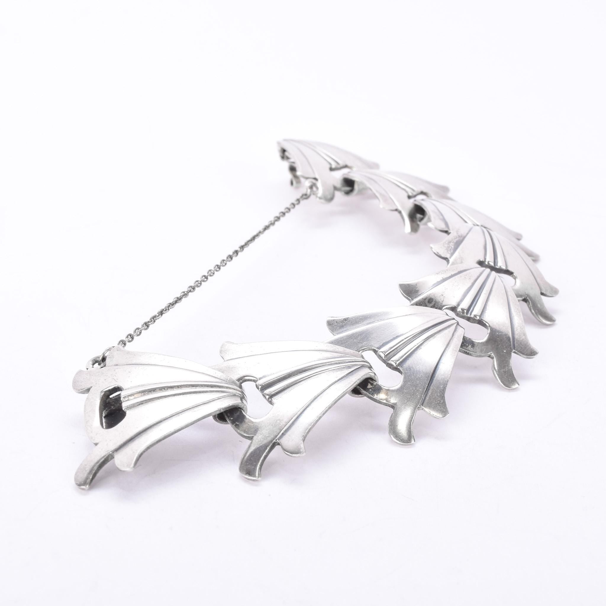 Taxco Pedro Castillo Modernist Sterling Silver Link Bracelet