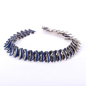 1950s Grete Prytz Kittelsen Norwegian Sterling Silver and Enamel Link Necklace