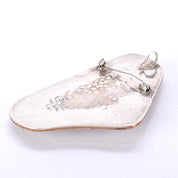 Taxco Sterling Silver, Brass, and Tigers Eye Abstract Brooch/Pendant