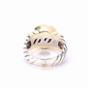 Vintage David Yurman 14K Gold & Sterling Silver Pearl Noblesse Ring