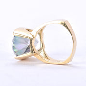 14K Gold Massive Mystic Topaz Cocktail Ring