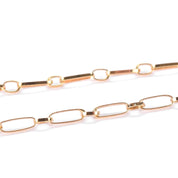 18K Gold Female Bust Pendant with Diamonds and Sapphires on Paperclip Chain