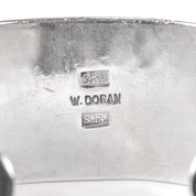Signed Walt Doran Sterling Silver Petroglyph Storytelling Cuff Bracelet