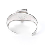 Navajo Sterling Silver Massive Solitaire Turquoise Cuff Bracelet