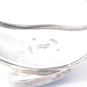 Navajo Sterling Silver Massive Solitaire Turquoise Cuff Bracelet