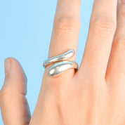 Vintage Tiffany & Co. Elsa Peretti Teardrop Sterling Silver Ring