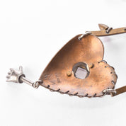 Thomas Mann Signed Techno Romantic Mixed Metal Heart Necklace