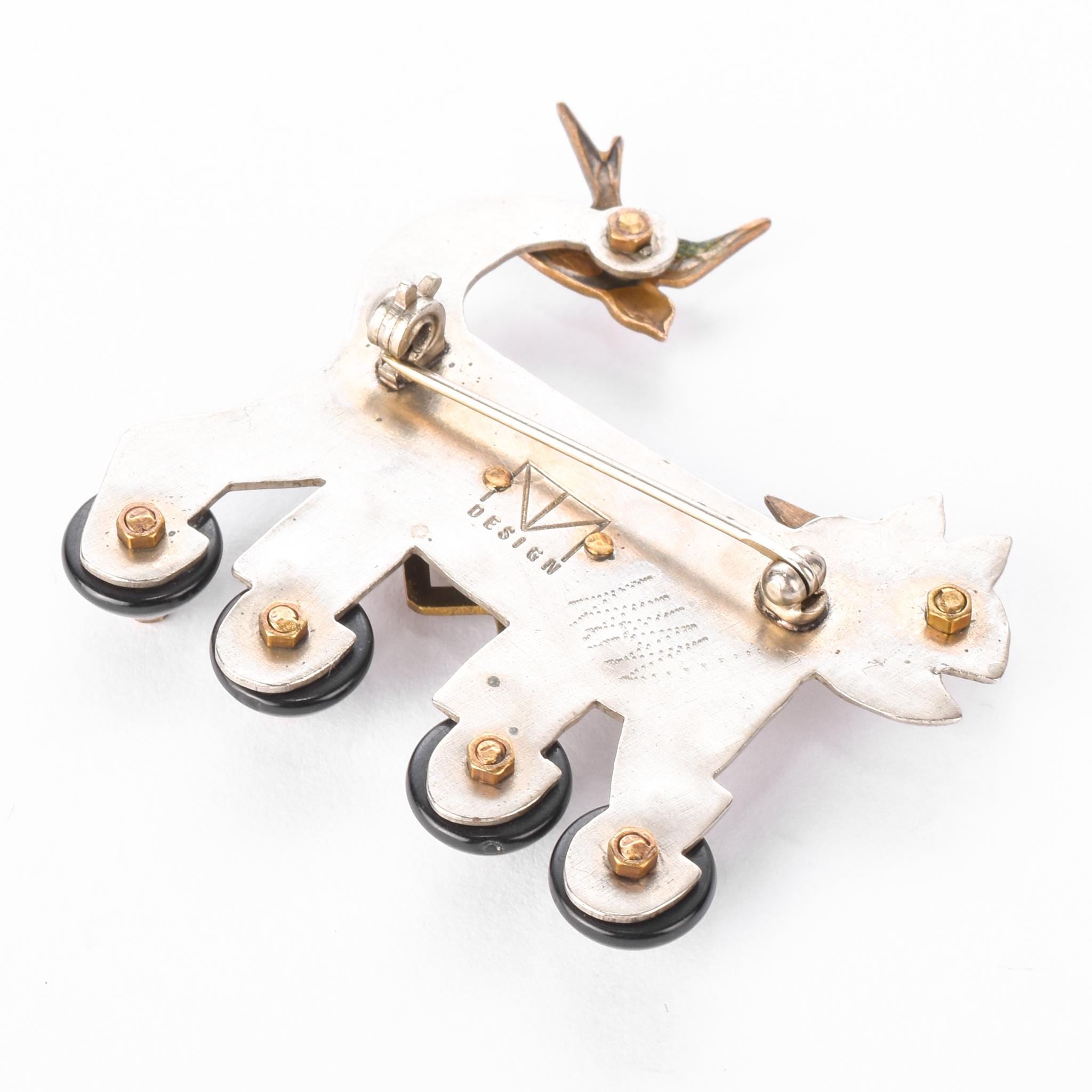 Collection of Signed Thomas Mann Techno-Romantic Mixed-Metal Jewelry