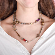 Collection of Signed Thomas Mann Techno-Romantic Mixed-Metal Jewelry