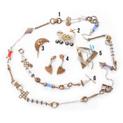 Collection of Signed Thomas Mann Techno-Romantic Mixed-Metal Jewelry