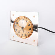 1930's General Electric Art Deco Electric Mantel Clock with Rose Mirror
