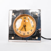 1930's General Electric Art Deco Electric Mantel Clock with Rose Mirror
