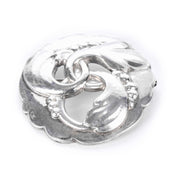 1930's-1940's Georg Jensen Art Nouveau #20 Sterling Silver Brooch