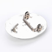 Signed Sterling Silver and Turquoise Belt Buckle