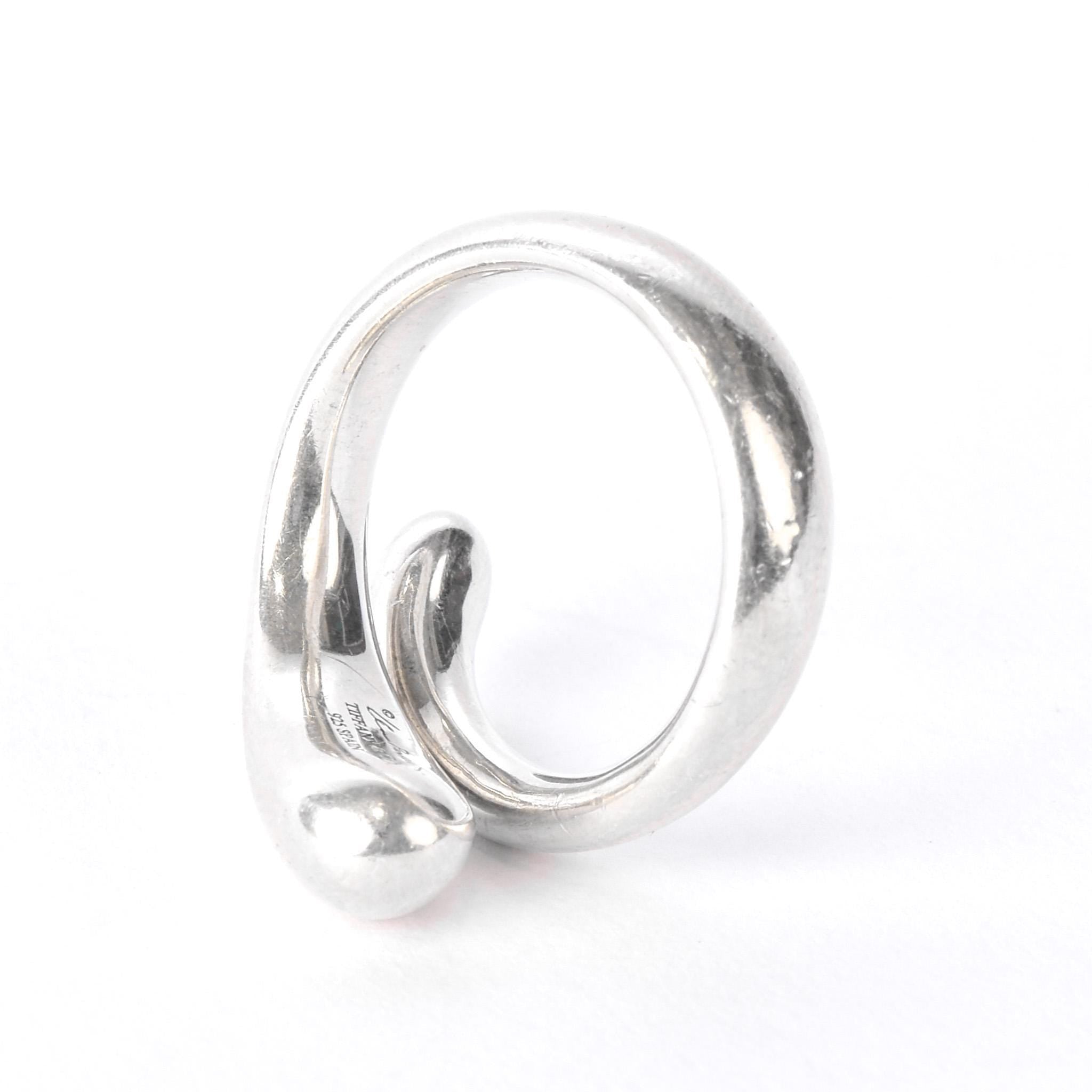 Vintage Tiffany & Co. Elsa Peretti Teardrop Sterling Silver Ring