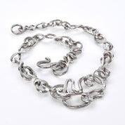 Sterling Silver Abstract Modernist Vine Necklace