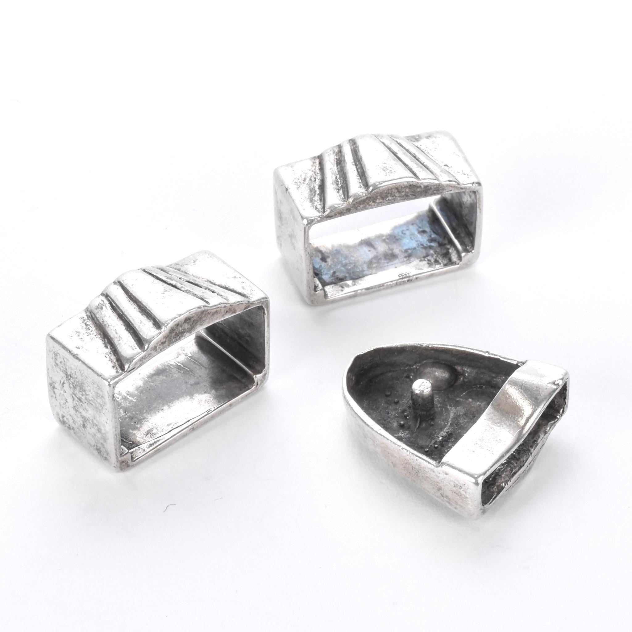 Sterling Silver Alligator Belt Buckle Set