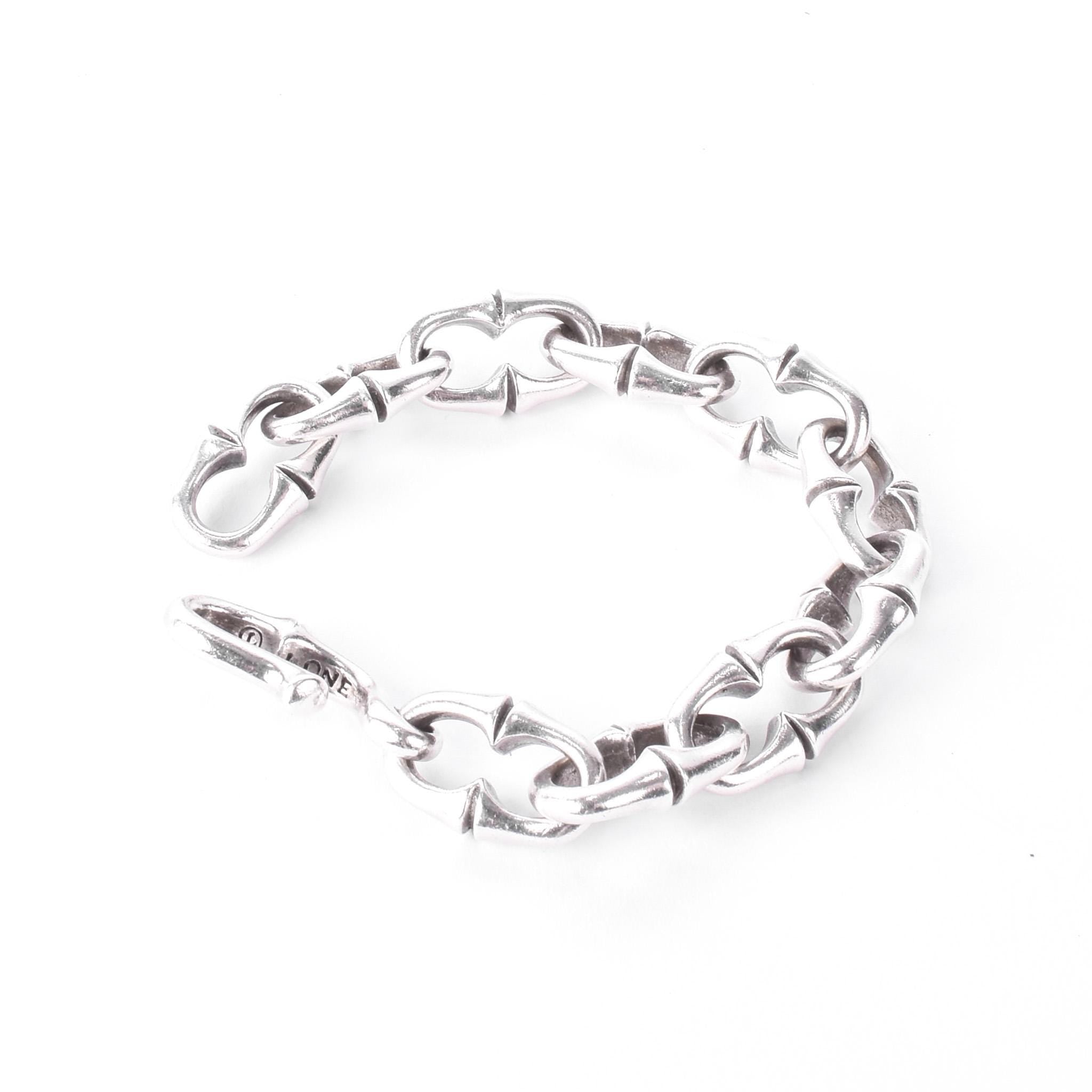 Vintage Lone Ones Leonard Kamhout Sterling Silver Link Bracelet