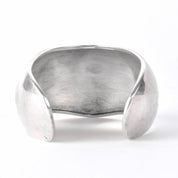 Sterling Silver Taxco Modernist Wavy Cuff Bracelet