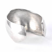 Sterling Silver Taxco Modernist Wavy Cuff Bracelet