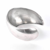 Sterling Silver Taxco Modernist Wavy Cuff Bracelet