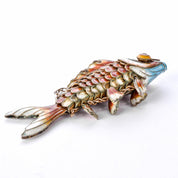 1920's Chinese Articulated Cloisonné Enamel Koi Fish Pendant Collection