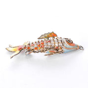 1920's Chinese Articulated Cloisonné Enamel Koi Fish Pendant Collection