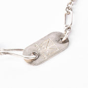 1990 Thomas Mann Techno Romantic Mixed Metals Necklace