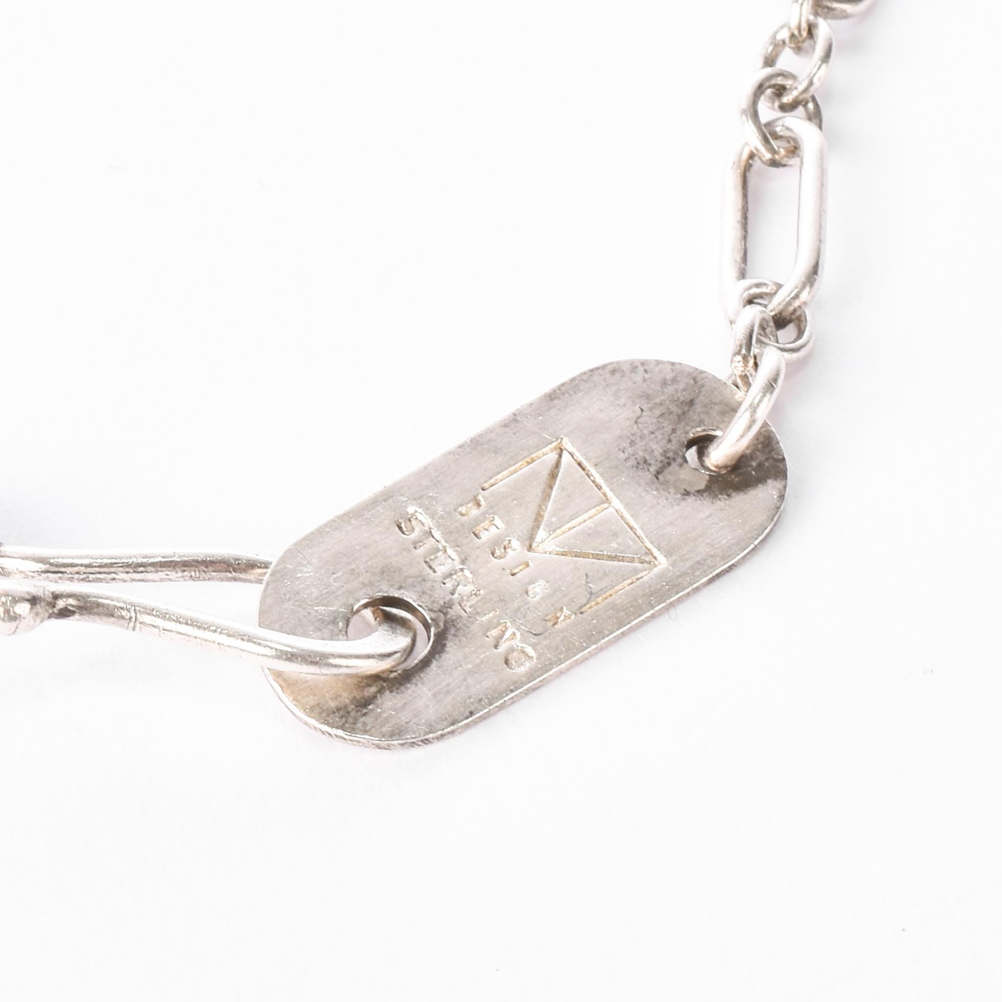 1990 Thomas Mann Techno Romantic Mixed Metals Necklace