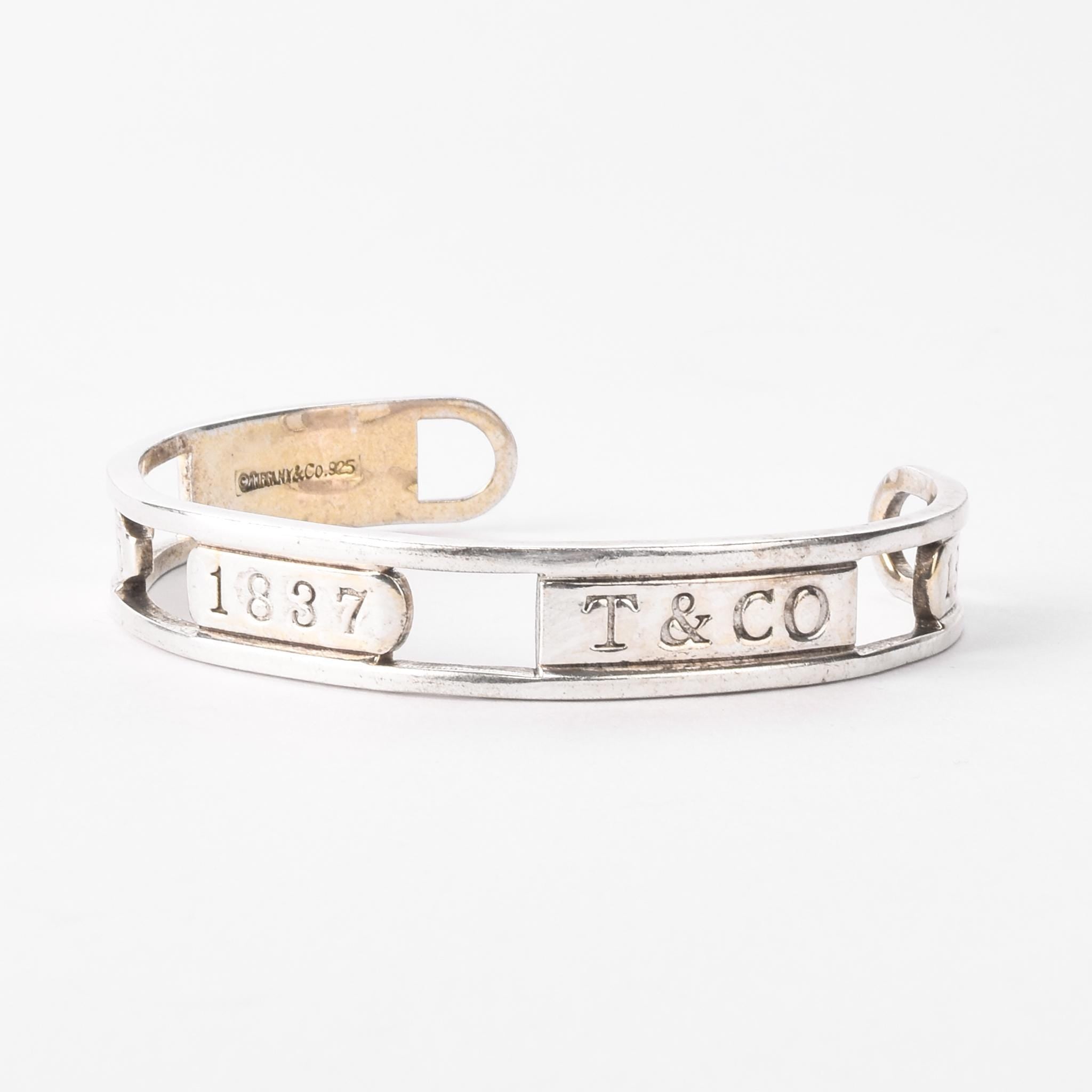 Vintage Tiffany & Co. 1837 Sterling Silver Cuff Bracelet