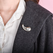 Vintage Tiffany & Co. Elsa Peretti Sterling Silver Teardrop Brooch