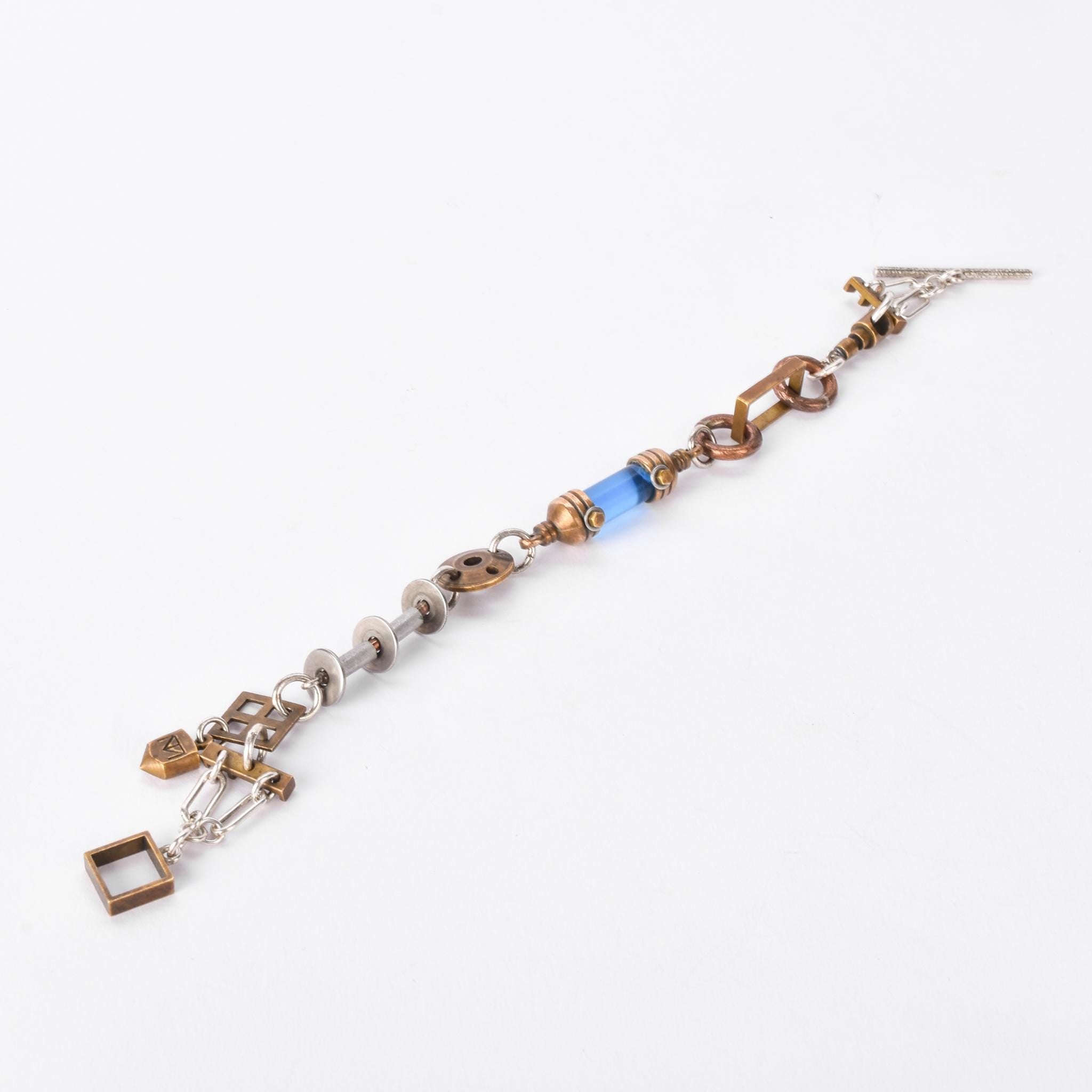 Collection of Signed Thomas Mann Techno-Romantic Mixed-Metal Jewelry