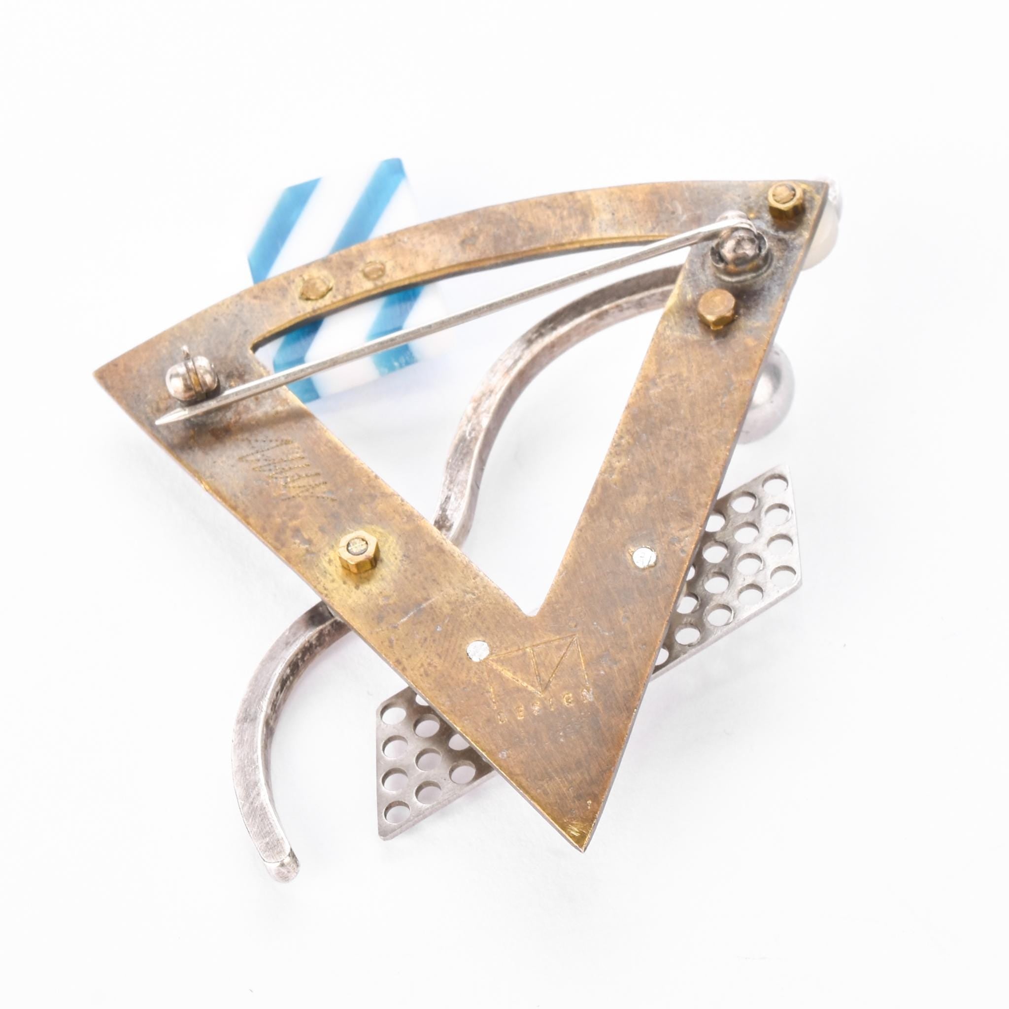 Collection of Signed Thomas Mann Techno-Romantic Mixed-Metal Jewelry