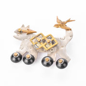 Collection of Signed Thomas Mann Techno-Romantic Mixed-Metal Jewelry