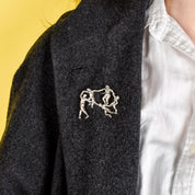 Sterling Silver "La Danse" by Matisse Recreation Brooch