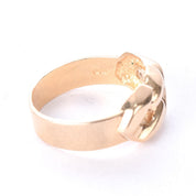 10K Gold Cuban Link Men's Statement Ring