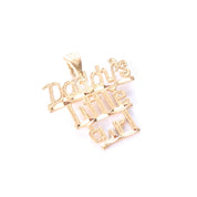 14K Gold "Daddy's Little Girl" Charm