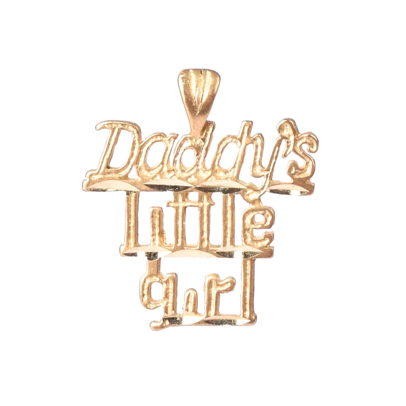 14K Gold "Daddy's Little Girl" Charm