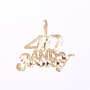 14K Gold "40 And Sporty" Charm