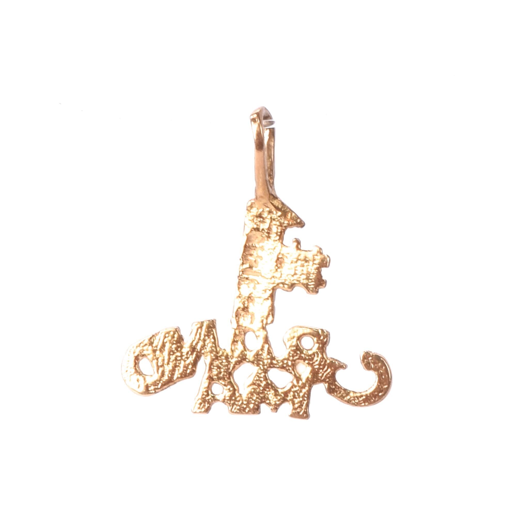14K Gold "#1 Grandma" Charm