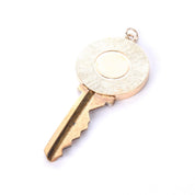 House Key Pendant with 14K Gold Medallion