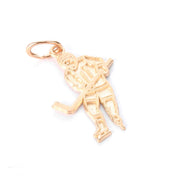 14K Gold Hockey Player Charm