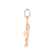14K Gold Hockey Player Charm