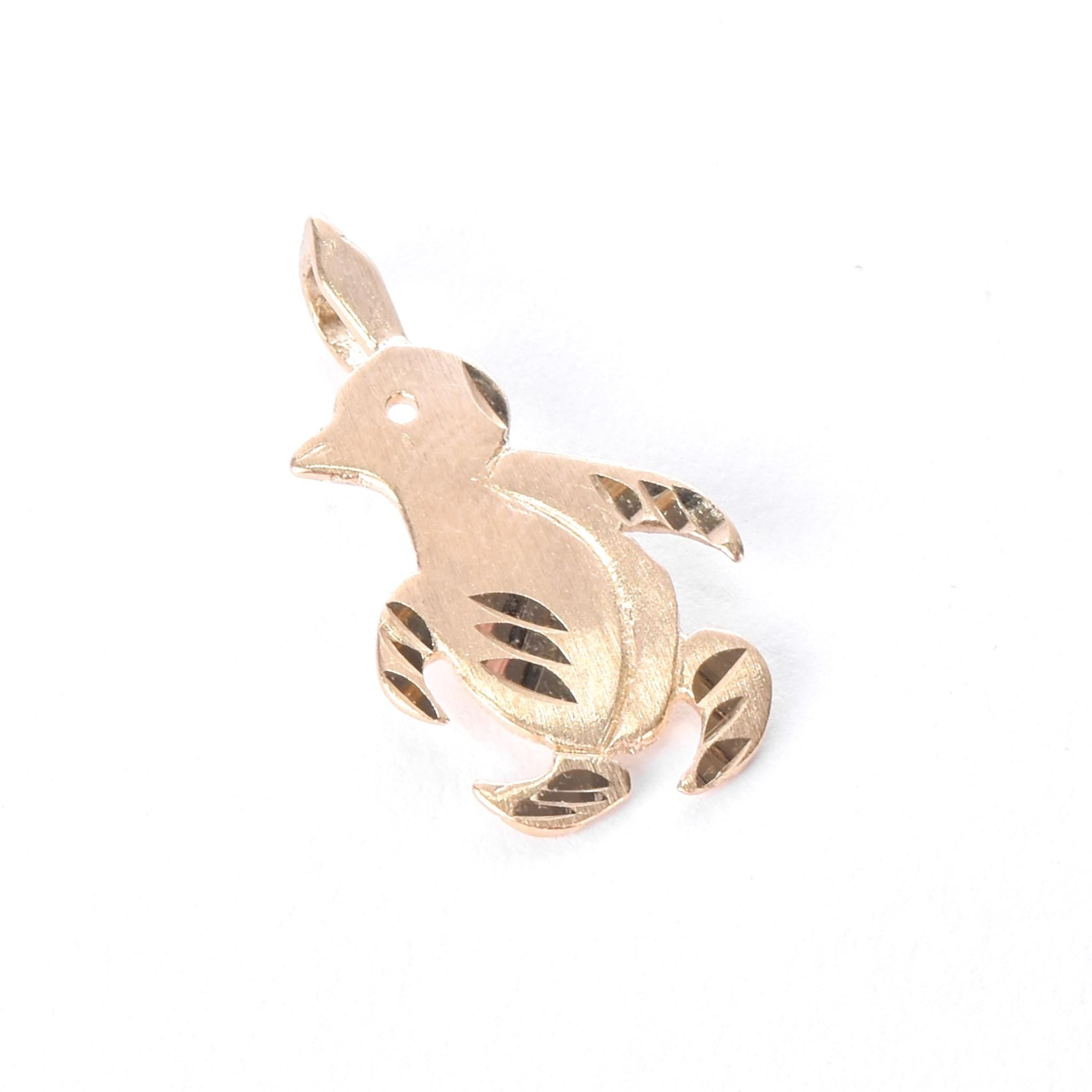 14K Gold Baby Penguin Charm