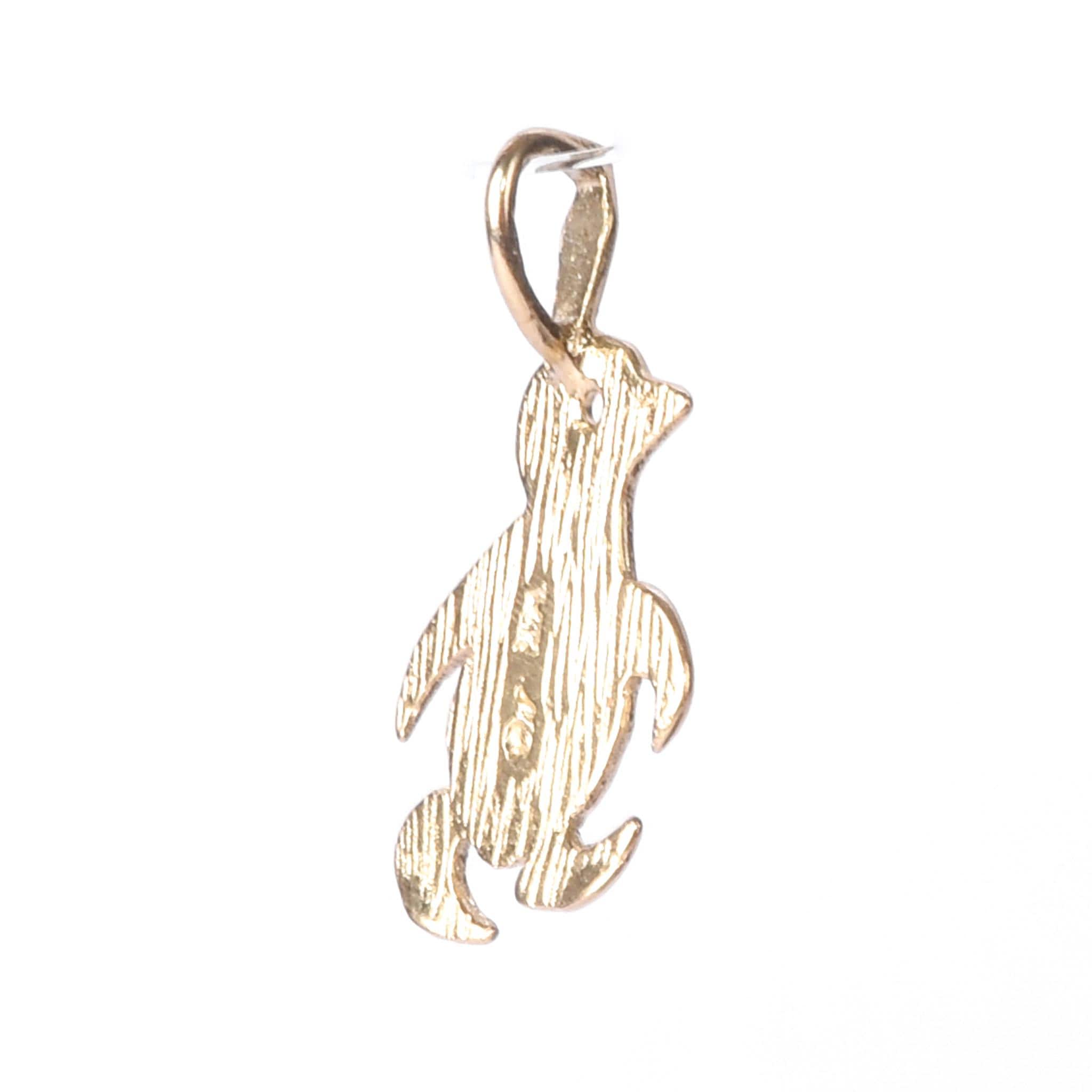 14K Gold Baby Penguin Charm