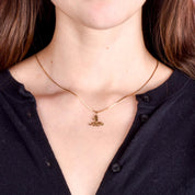 14K Gold "#1 Grandma" Charm