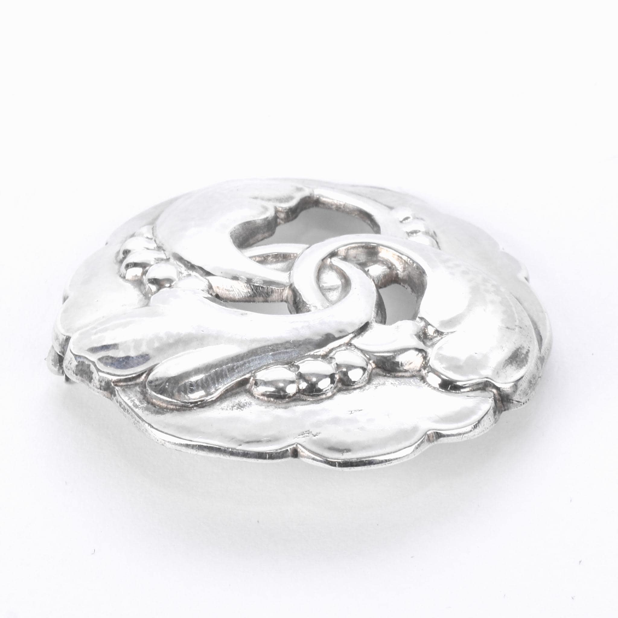 1930's-1940's Georg Jensen Art Nouveau #20 Sterling Silver Brooch