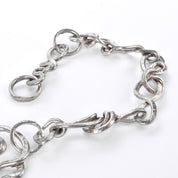 Sterling Silver Abstract Modernist Vine Necklace