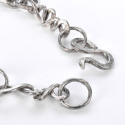 Sterling Silver Abstract Modernist Vine Necklace